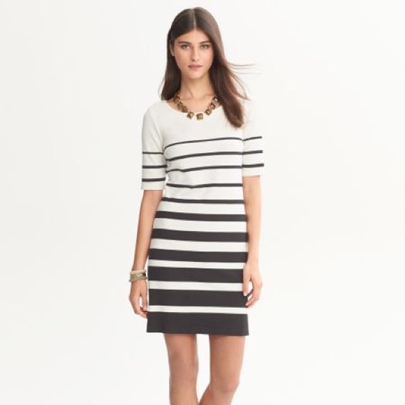 Banana Republic Dresses & Skirts - Banana Republic Striped Ponte Knit Dress